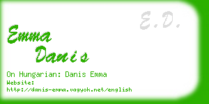 emma danis business card